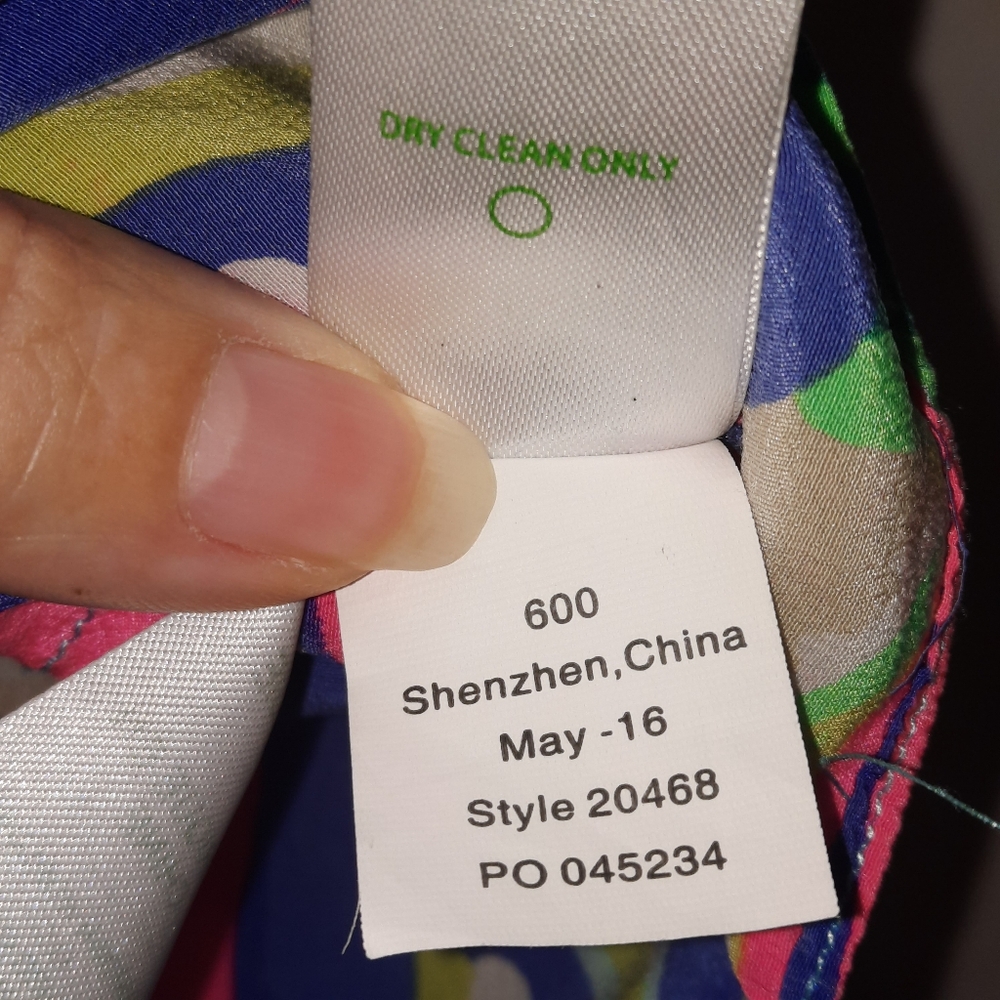 LILLY PULITZER Silk Cosmos Top Tank Resort Beach Summer Exotic Garden M 4 6 - Picture 4 of 8